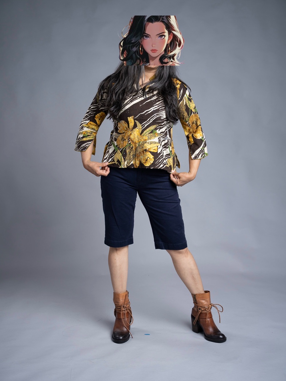 Women’s beautiful top. Can be casual or dressed up for the evening.